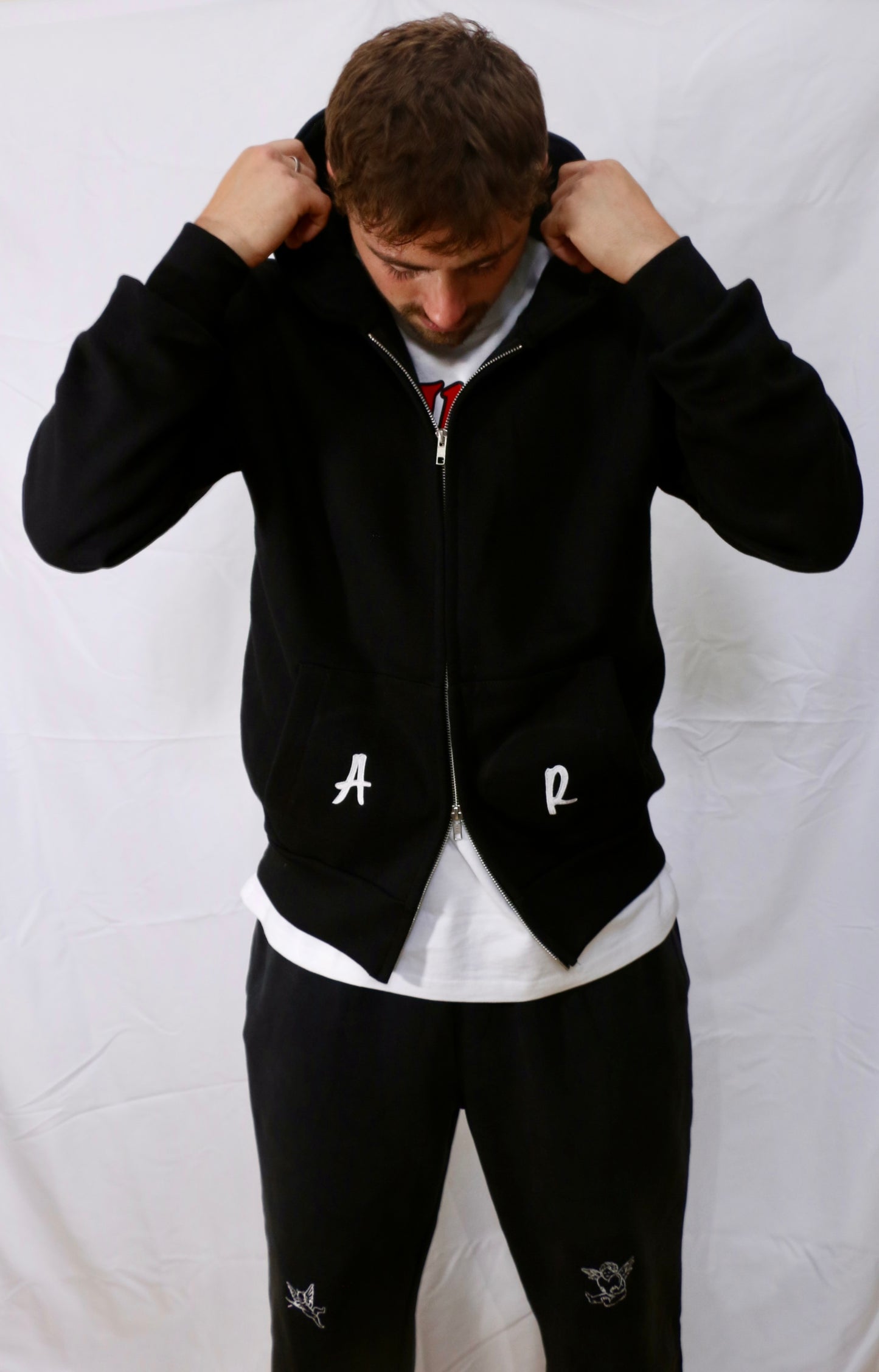 Cherub double zip hoodie