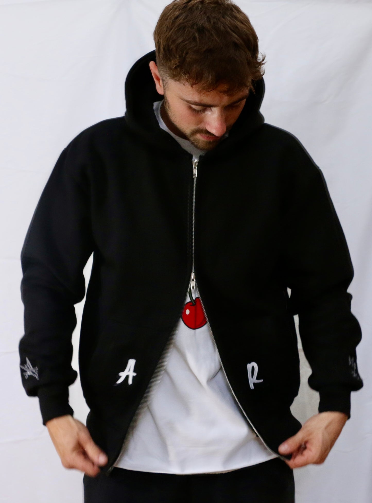 Cherub double zip hoodie