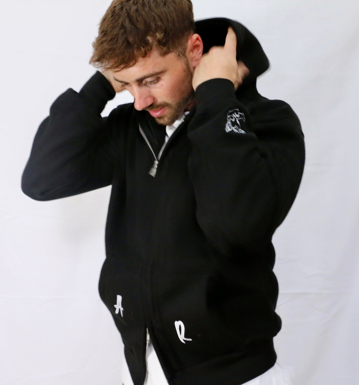 Cherub double zip hoodie